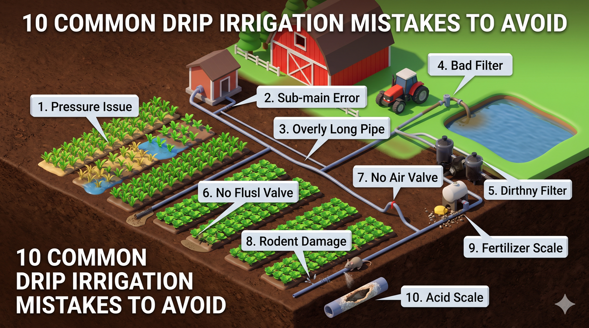 10 Common Drip Irrigation Mistakes and How to Avoid Them